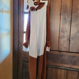 Sloth One Piece Pajamas PJs XS